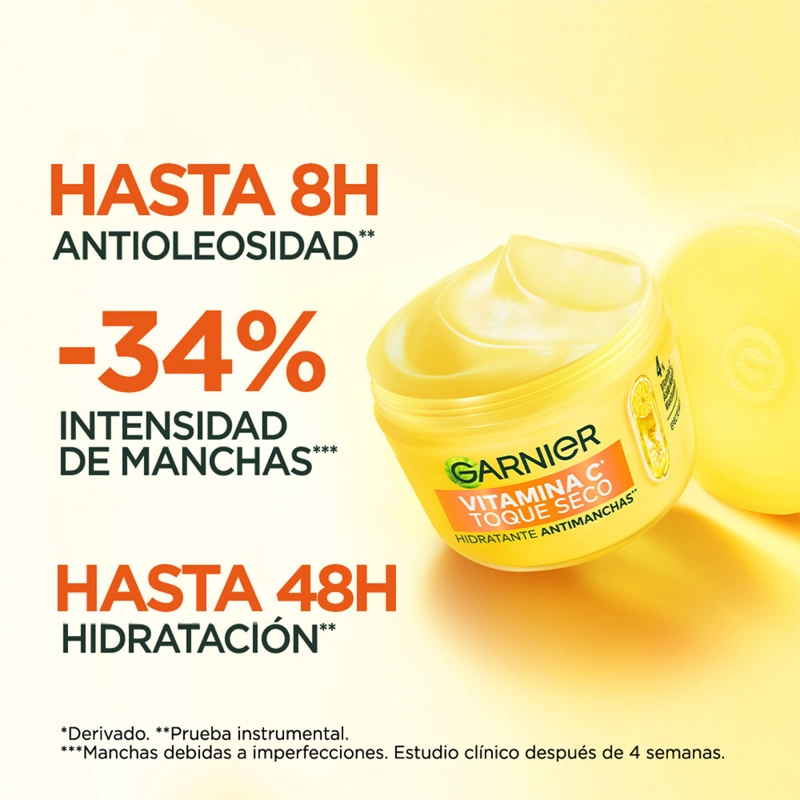 CREMA HIDRATANTE ANTIMANCHAS GARNIER VITAMINA C 85GR - 5