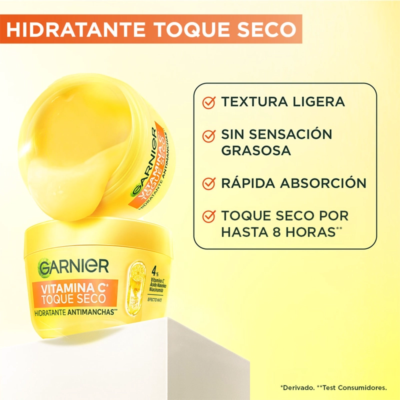 CREMA HIDRATANTE ANTIMANCHAS GARNIER VITAMINA C 85GR - 6