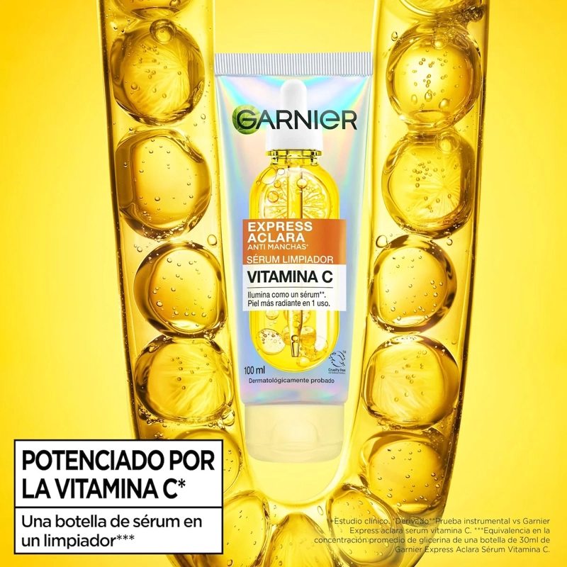 SÉRUM LIMPIADOR GARNIER EXPRESS ACLARA 100ML - 3