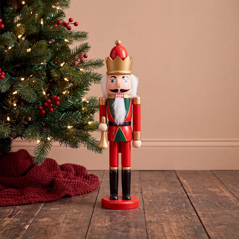 ADORNO NAVIDEÑO RIPLEY HOME TRADITIONAL XMAS CASCANUEZ 38 CM - 1
