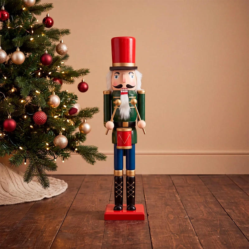 ADORNO NAVIDEÑO RIPLEY HOME TRADITIONAL XMAS CASCANUEZ TAMBOR 50 CM - 1