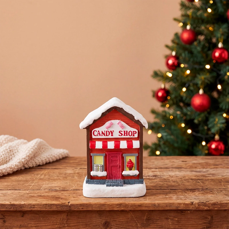 ADORNO NAVIDEÑO RIPLEY HOME VILLA COLECCIÓN CANDY SHOP S - 1