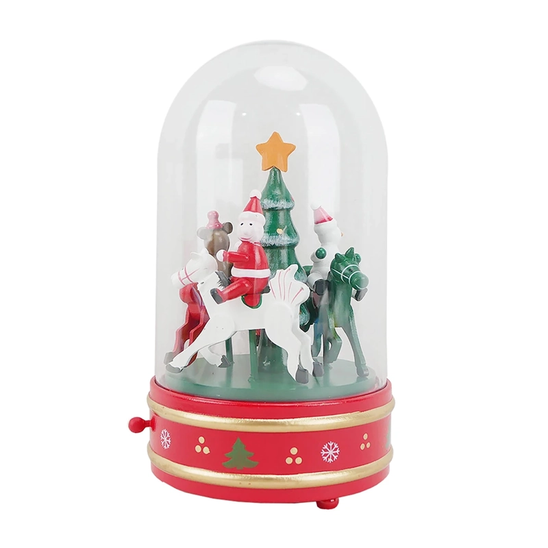 ADORNO NAVIDEÑO RIPLEY HOME VILLA COLECCIÓN CARRUSEL CÚPULA M - 2