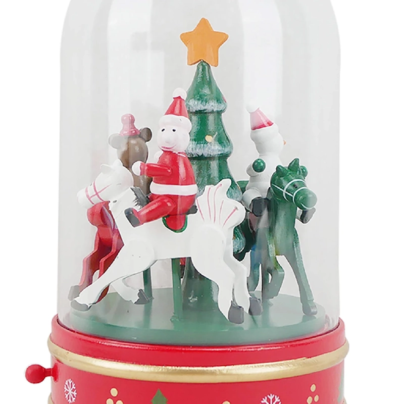 ADORNO NAVIDEÑO RIPLEY HOME VILLA COLECCIÓN CARRUSEL CÚPULA M - 3