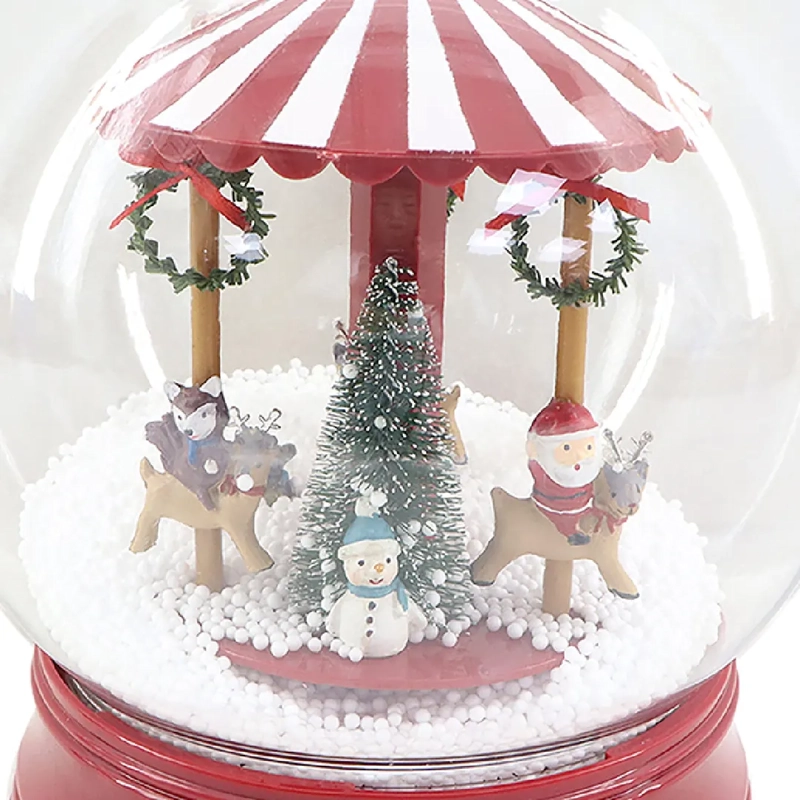 ADORNO NAVIDEÑO RIPLEY HOME VILLA COLECCIÓN CARRUSEL CÚPULA M - 3