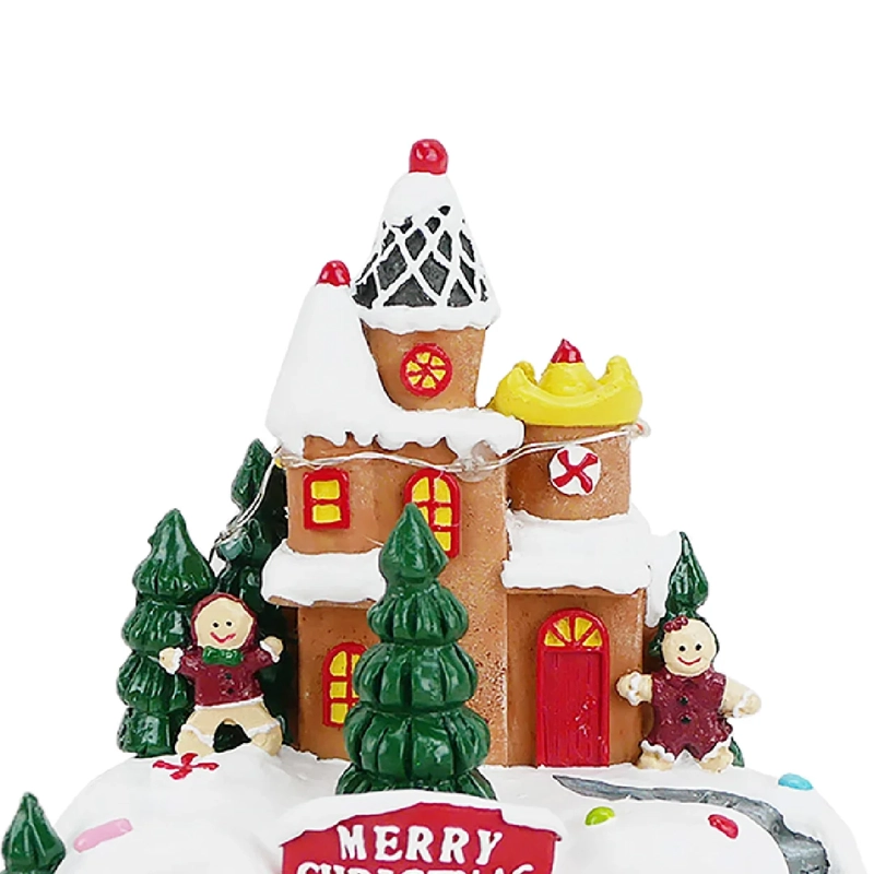 ADORNO NAVIDEÑO RIPLEY HOME VILLA COLECCIÓN CASTILLO GALLETA M - 3