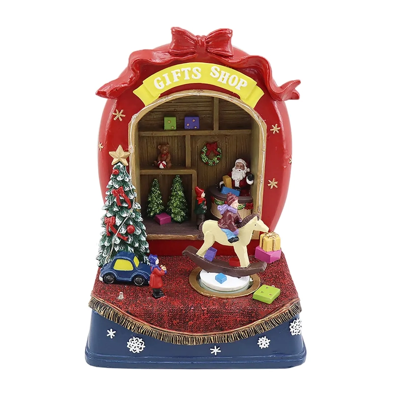 ADORNO NAVIDEÑO RIPLEY HOME VILLA COLECCIÓN GIFT SHOP L - 2