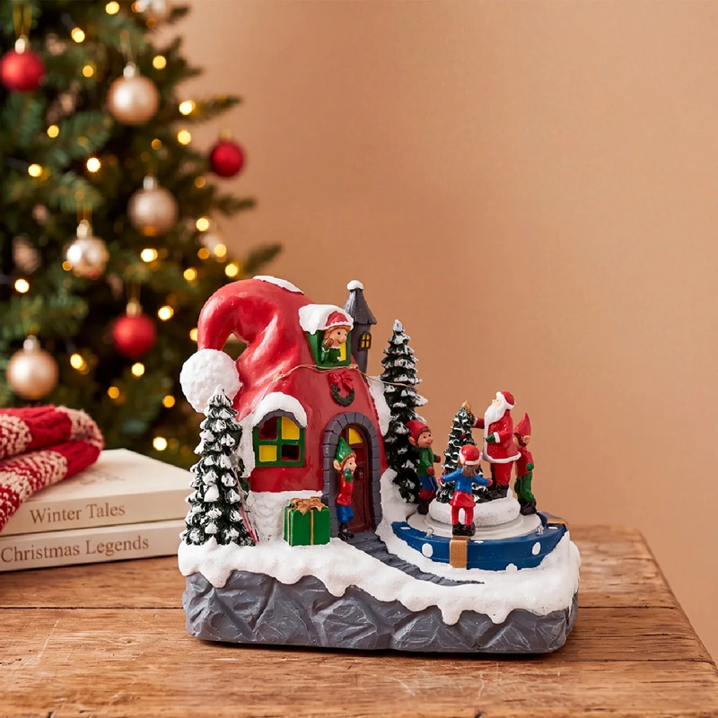 ADORNO NAVIDEÑO RIPLEY HOME VILLA COLECCIÓN PISTA DUENDES L - 1