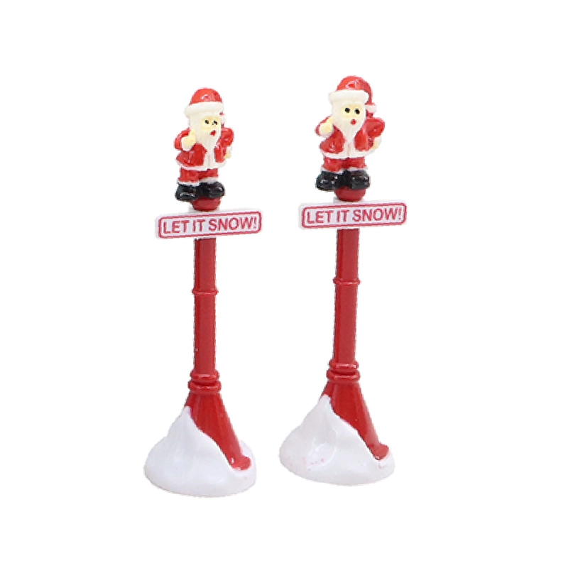 ADORNO NAVIDEÑO RIPLEY HOME VILLA COLECCIÓN SET X7 FAROLES Y ÁRBOLES - 3