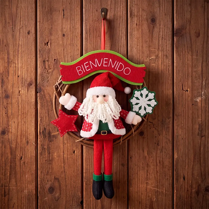ADORNO NAVIDEÑO RIPLEY HOME CORONA SANTA - 1