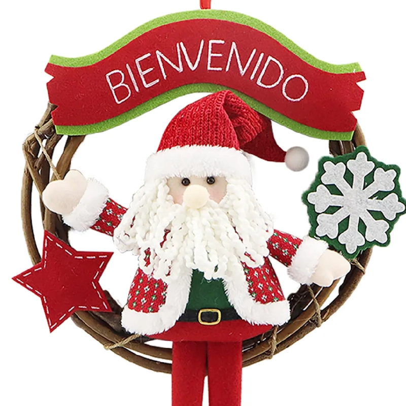 ADORNO NAVIDEÑO RIPLEY HOME CORONA SANTA - 3