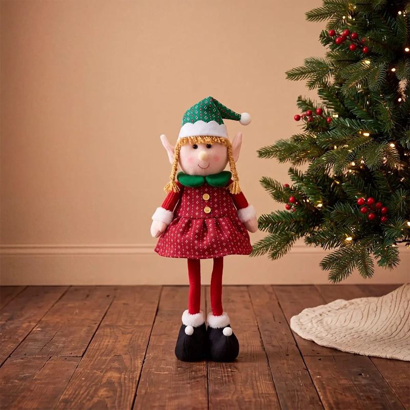 ADORNO NAVIDEÑO RIPLEY HOME DUENDE PARADO NIÑA - 1