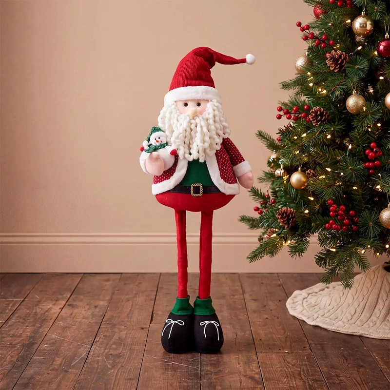 ADORNO NAVIDEÑO RIPLEY HOME PELUCHE SANTA EXTENDIDO 107 CM - 1