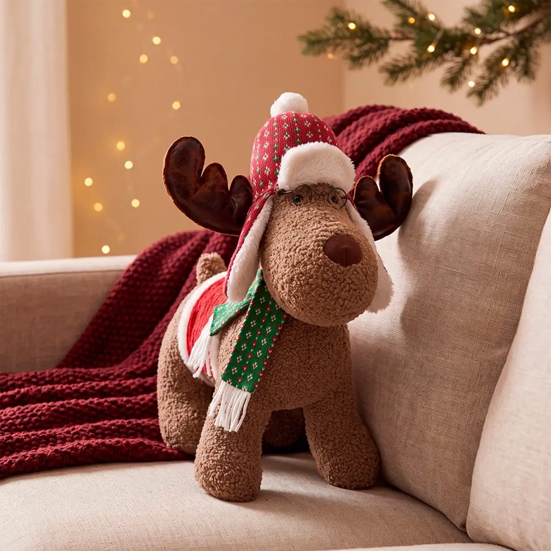 ADORNO NAVIDEÑO RIPLEY HOME PELUCHE RENO 40 CM - 1