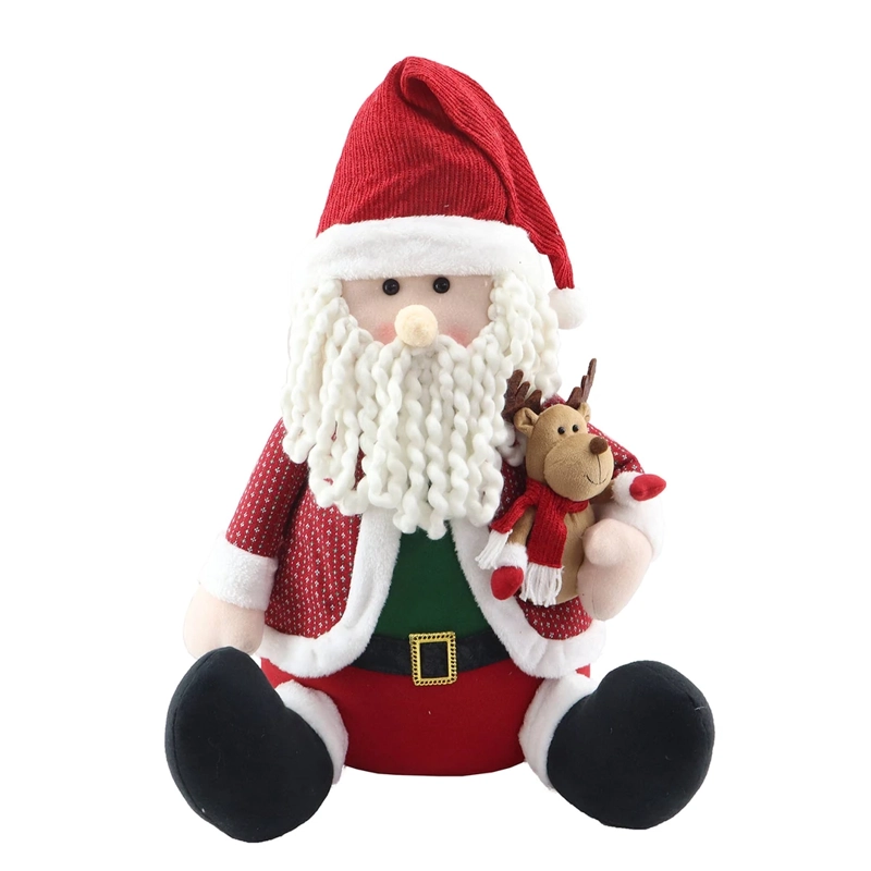 ADORNO NAVIDEÑO RIPLEY HOME PELUCHE SANTA SENTADO - 2