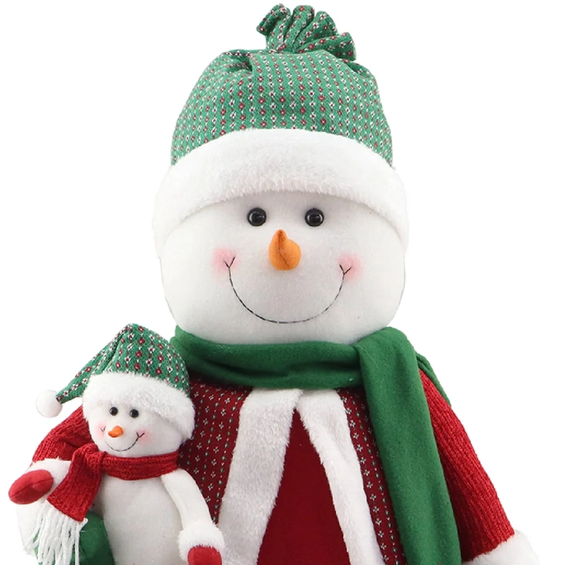 ADORNO NAVIDEÑO RIPLEY HOME PELUCHE SNOWMAN SENTADO - 3