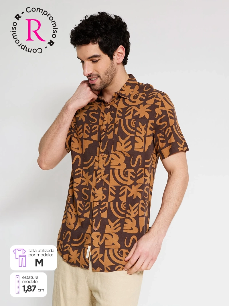 CAMISA HOMBRE CLOUDBREAK ECOVERO PRINT