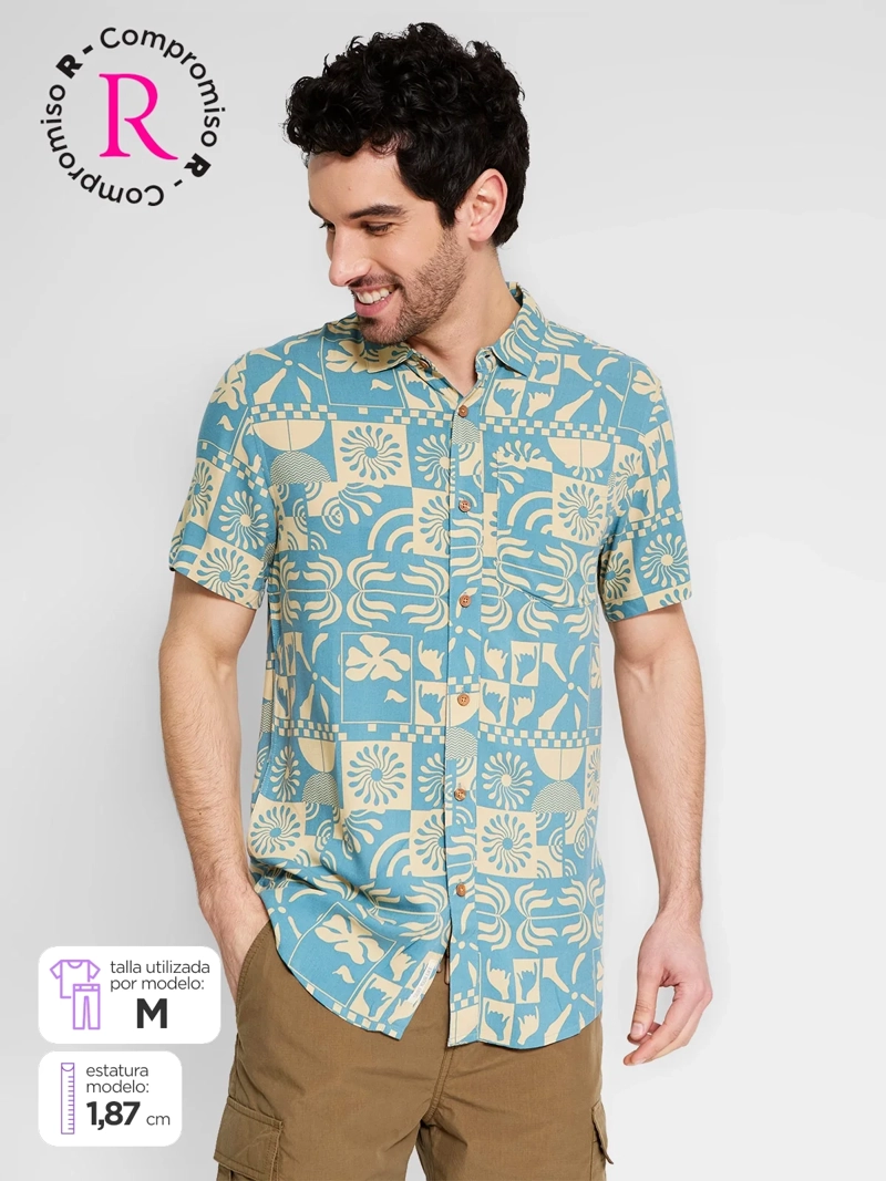CAMISA HOMBRE CLOUDBREAK ECOVERO PRINT - 1