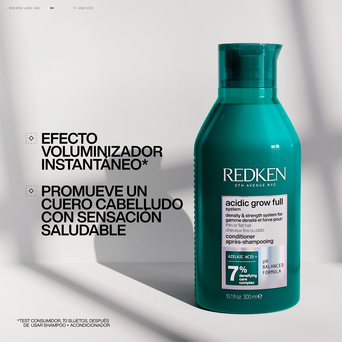 ACONDICIONADOR VOLUMINIZADOR REDKEN ACIDIC GROWTH FULL SYSTEM 300ML - 2