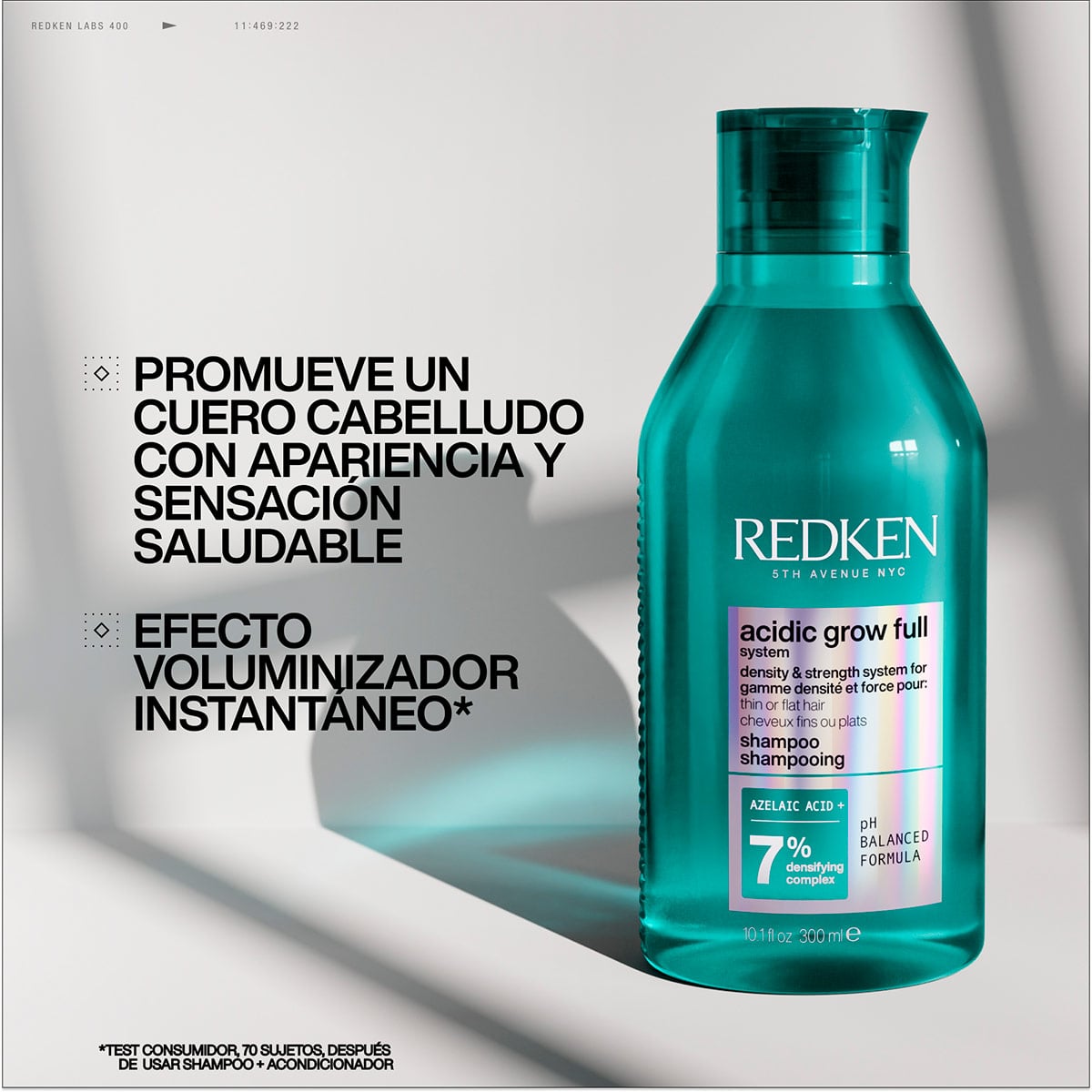 SHAMPOO VOLUMINIZADOR REDKEN ACIDIC GROWTH FULL SYSTEM 300ML - 2