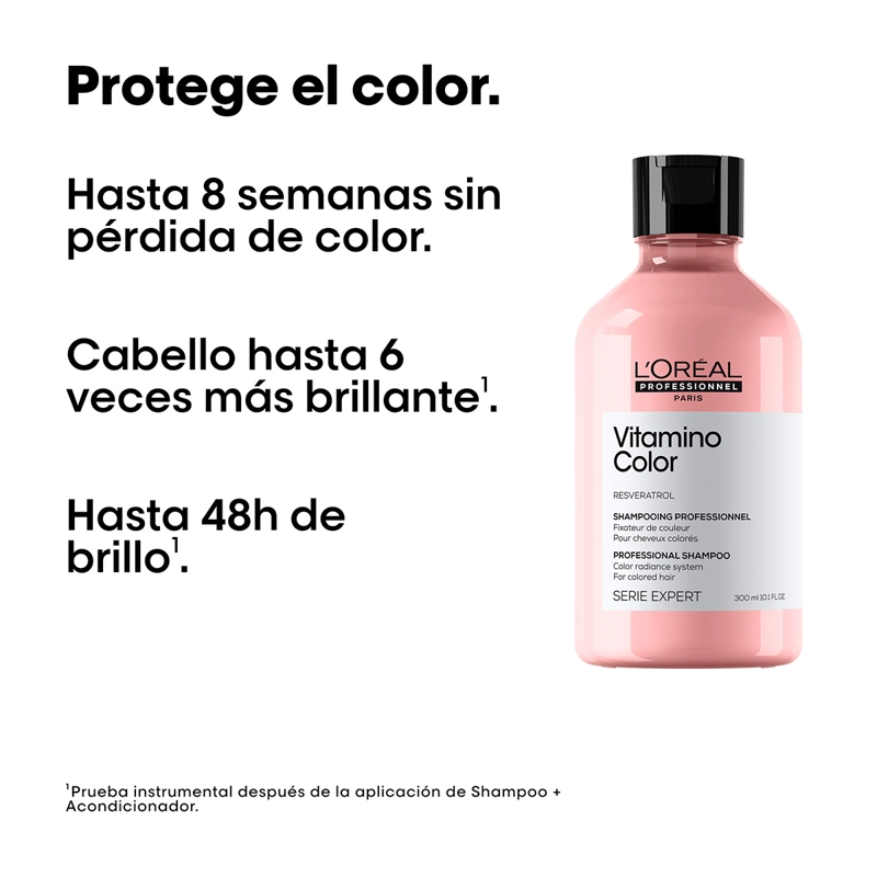 SET CUIDADO DE COLOR L'OREAL PROFESSIONNEL VITAMINO COLOR+ABSOLUT REPAIR 300ML+250ML+30ML - 2
