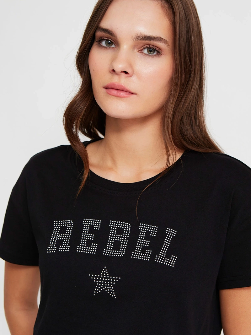 POLERA MUJER INDEX ALGODÓN MANGA CORTA GRÁFICA - 3