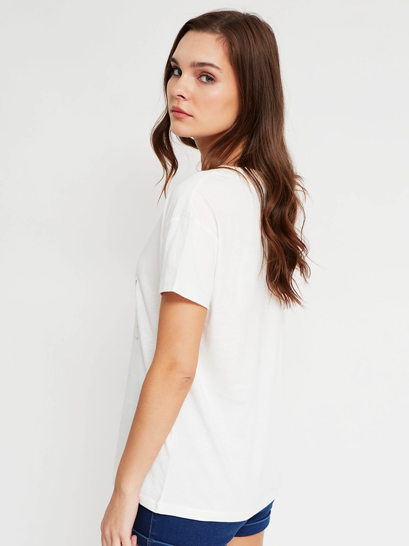 POLERA MUJER INDEX ALGODÓN MANGA CORTA GRÁFICA - 2