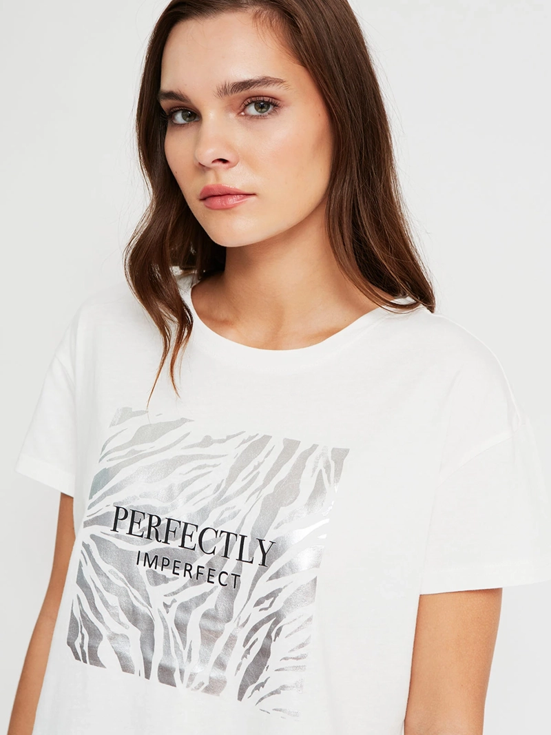 POLERA MUJER INDEX ALGODÓN MANGA CORTA GRÁFICA - 3