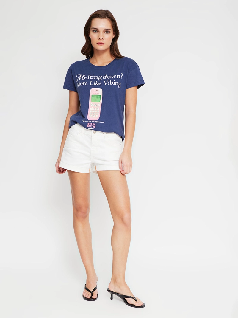POLERA MUJER INDEX ALGODÓN MANGA CORTA GRÁFICA - 4