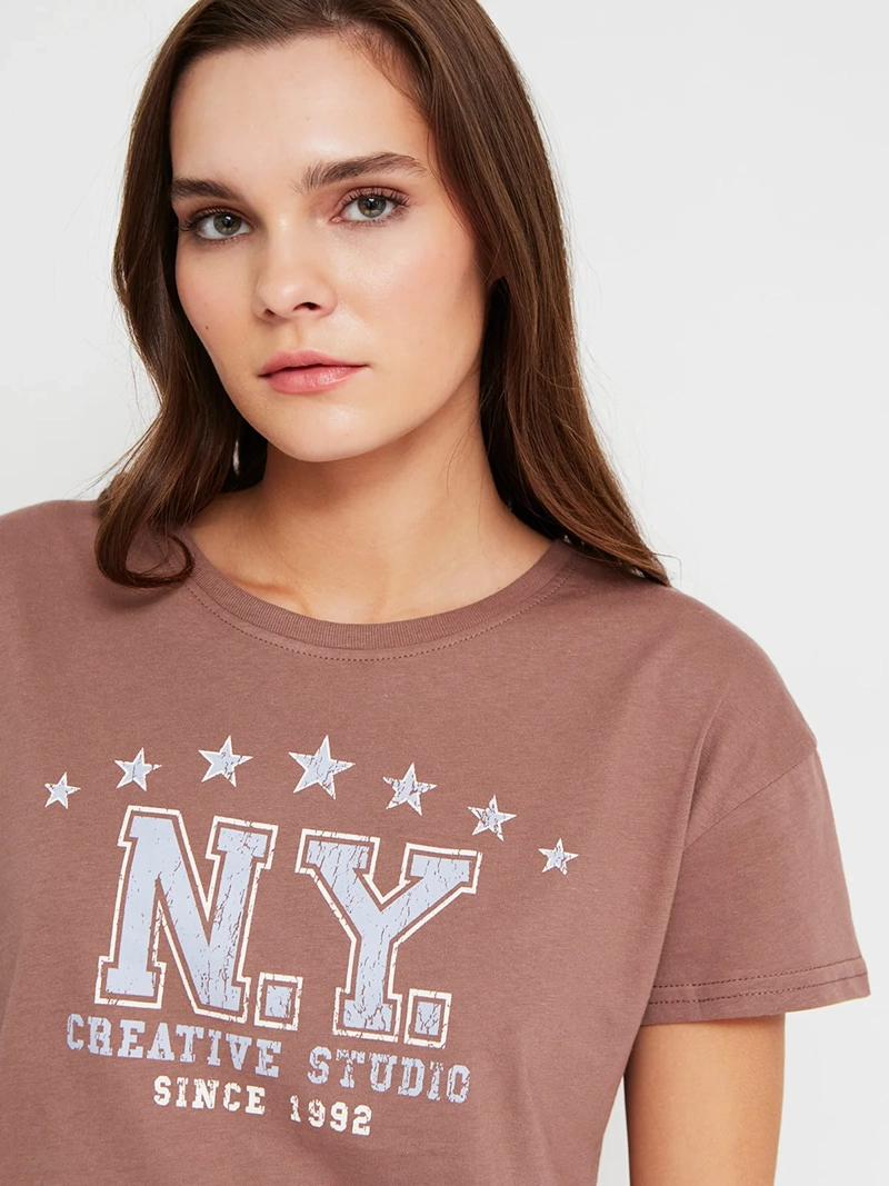 POLERA MUJER INDEX ALGODÓN MANGA CORTA GRÁFICA - 3