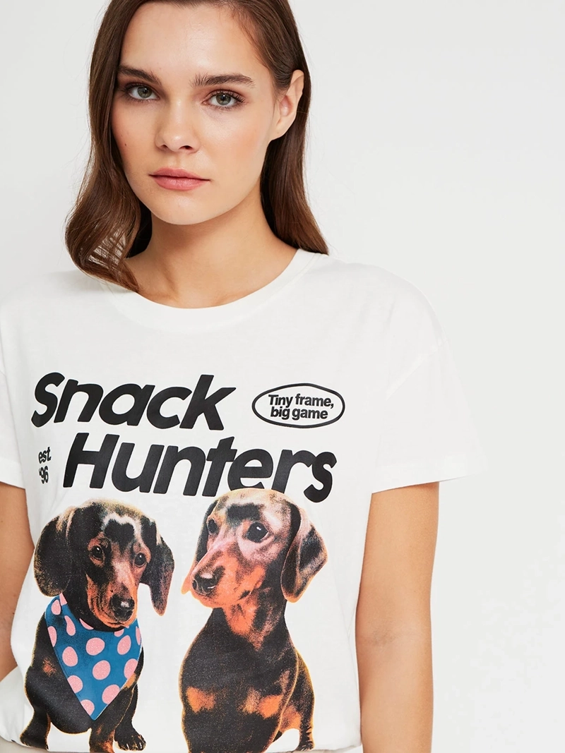 POLERA MUJER INDEX ALGODÓN MANGA CORTA GRÁFICA - 3