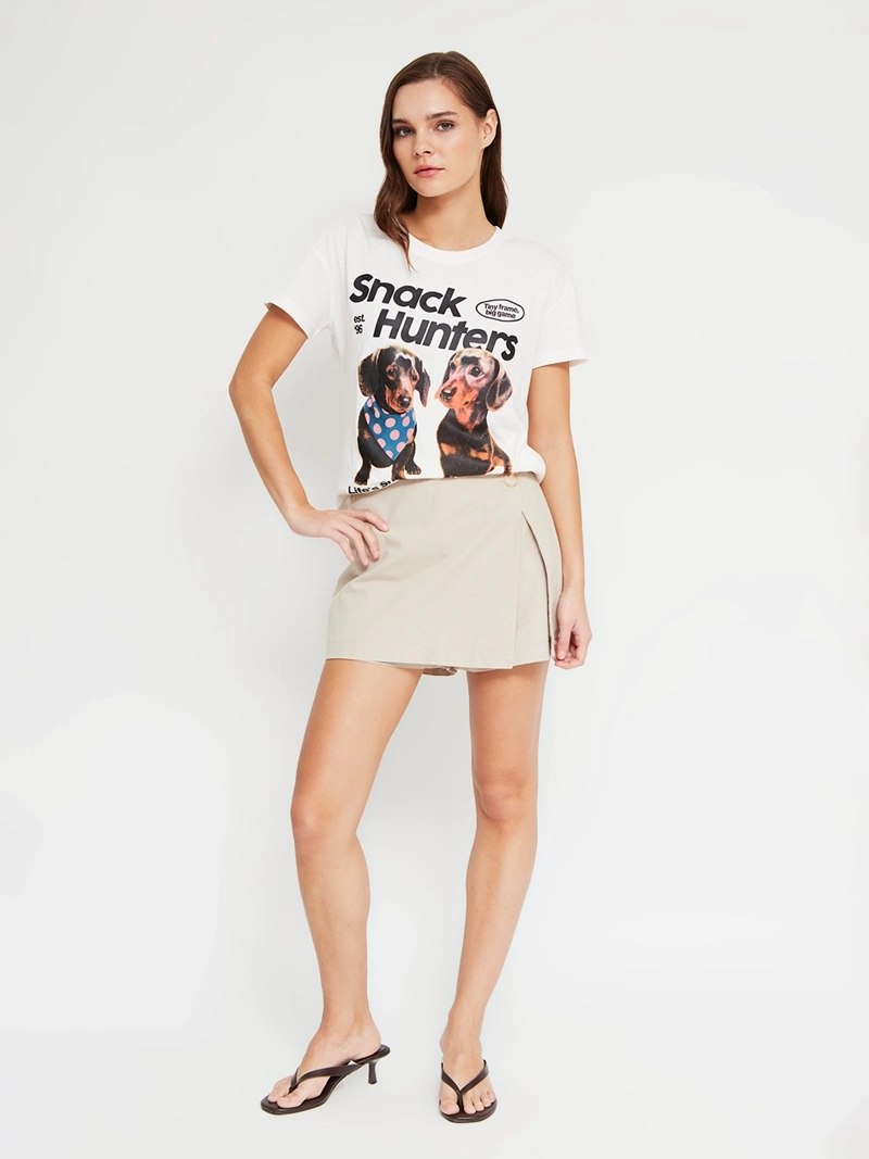 POLERA MUJER INDEX ALGODÓN MANGA CORTA GRÁFICA - 4