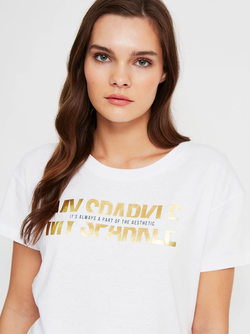 POLERA MUJER INDEX ALGODÓN MANGA CORTA GRÁFICA - 3