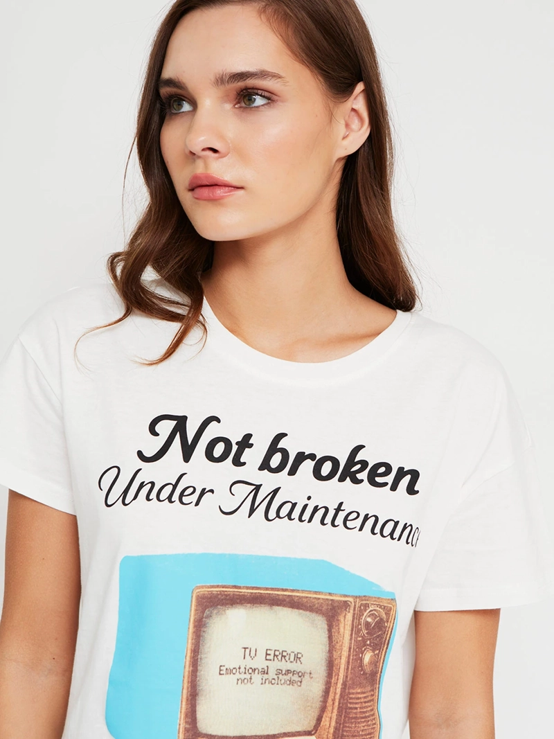 POLERA MUJER INDEX ALGODÓN MANGA CORTA GRÁFICA - 3