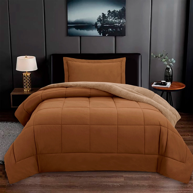 PLUMÓN ANDES VELVET MATTE 1.5 PLAZAS CAFÉ - 1