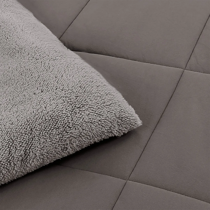 PLUMÓN ANDES VELVET MATTE 2 PLAZAS GRIS - 4