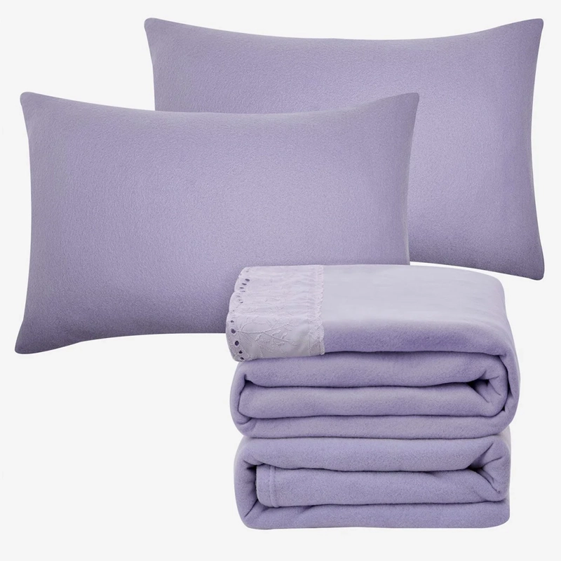 JUEGO DE SÁBANAS ANDES POLAR BRODERIE KING LILA - 4