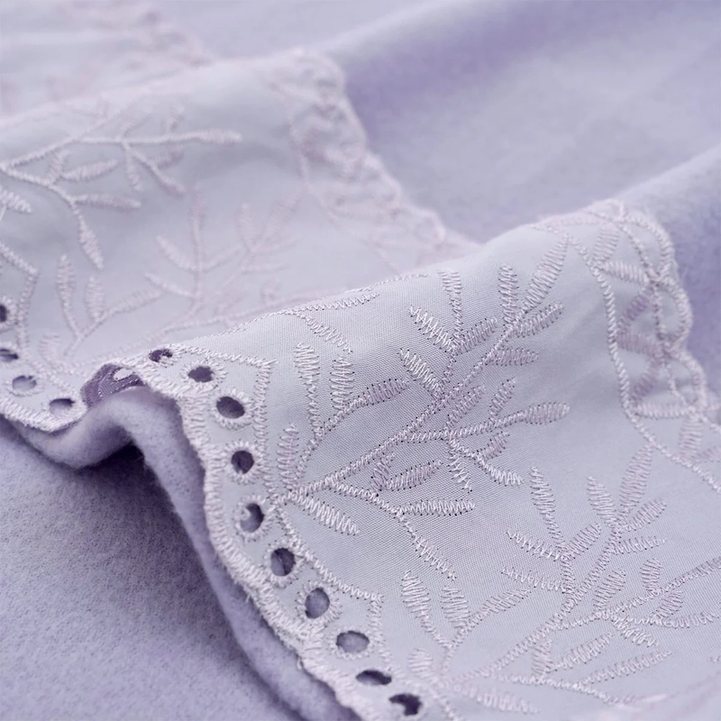 JUEGO DE SÁBANAS ANDES POLAR BRODERIE KING LILA - 5