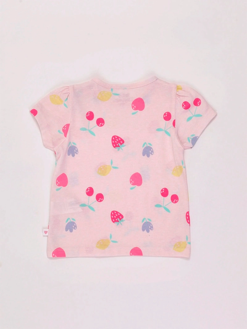 POLERA NIÑA BABY HARVEST MANGA CORTA ALGODÓN ESTAMPADO FIGURAS - 4