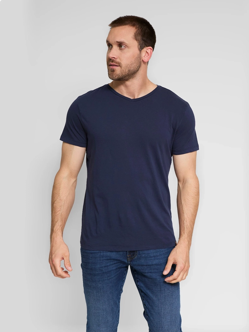 POLERA HOMBRE BARBADOS ALGODÓN CUELLO V - 1