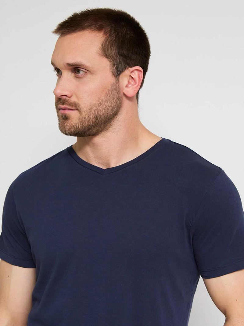 POLERA HOMBRE BARBADOS ALGODÓN CUELLO V - 3