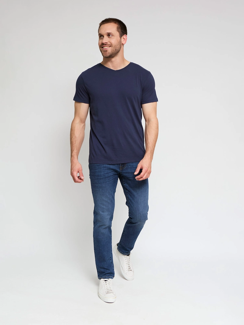 POLERA HOMBRE BARBADOS ALGODÓN CUELLO V - 4