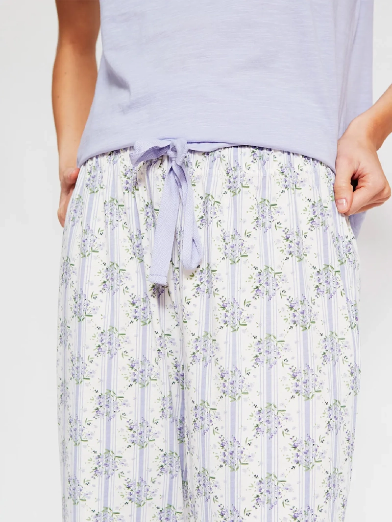 PIJAMA MUJER AZIZ MANGA CORTA PANTALÓN LARGO - 3