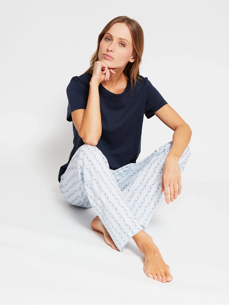 PIJAMA MUJER AZIZ MANGA CORTA PANTALÓN LARGO - 4