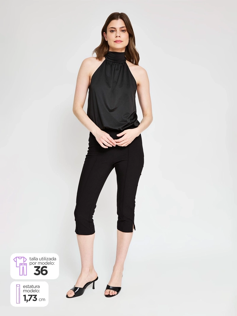 PANTALÓN MUJER MARQUIS CAPRI ALFORZAS - 1