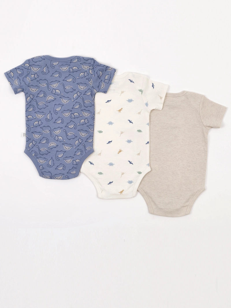PACK X3 BODY NIÑO BABY HARVEST ALGODÓN MANGA CORTA - 2