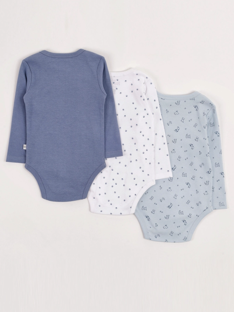 PACK X3 BODY NIÑO BABY HARVEST ALGODÓN  - 2