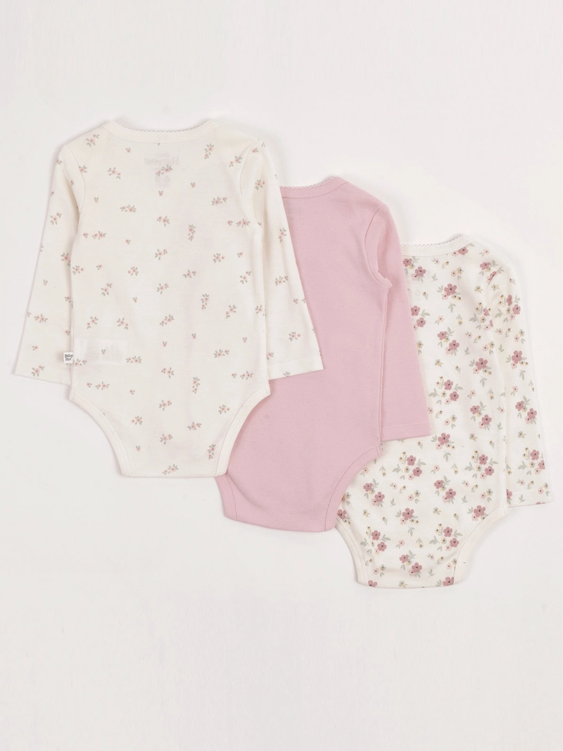 PACK X3 BODY NIÑA BABY HARVEST ALGODÓN  - 2