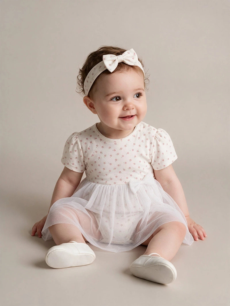 VESTIDO NIÑA BABY HARVEST ALGODÓN TULL