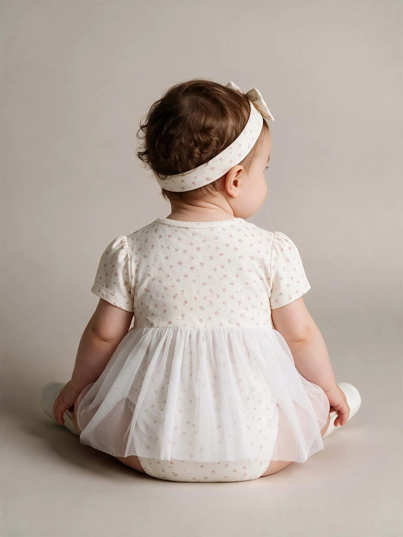 VESTIDO NIÑA BABY HARVEST ALGODÓN TULL - 2